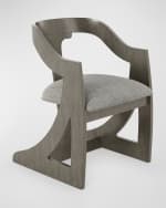 Image 1 of 7: Casa Ispirata Cresent Barrel Dining Chair