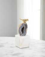 Image 1 of 3: John-Richard Collection Small Agate Roost Sculpture on Marble Base