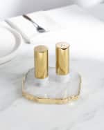 Image 2 of 3: ANNA New York Dual Marble Salt & Pepper Shakers 