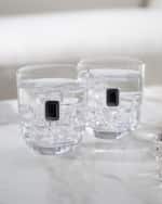Image 2 of 3: ANNA New York Luna Elevo Double Old-Fashioned Obsidian Glasses, Set of 2 