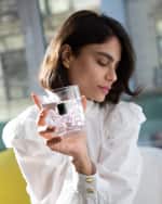 Image 3 of 3: ANNA New York Luna Elevo Double Old-Fashioned Obsidian Glasses, Set of 2 
