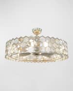 Image 1 of 2: John-Richard Collection Arregio 40" 8-Light Crystal Chandelier with Fan