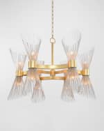 Image 1 of 2: John-Richard Collection Bonheur 38" Round 12-Light Chandelier