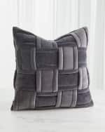 Image 2 of 3: Global Views Woven Pillow, 20" Square 