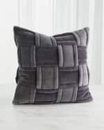 Image 1 of 3: Global Views Woven Pillow, 20" Square 