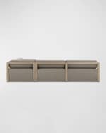 Image 4 of 6: Four Hands Laskin Outdoor 3-Piece Sectional, Washed Brown 