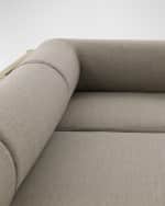 Image 5 of 6: Four Hands Laskin Outdoor 3-Piece Sectional, Washed Brown 