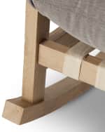 Image 5 of 6: Four Hands Aiken Outdoor Rocking Chair