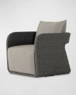 Image 5 of 5: Four Hands Geneva Outdoor Swivel Chair