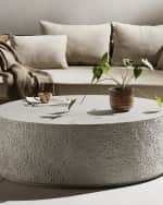 Image 1 of 5: Four Hands Otero Outdoor Round Coffee Table