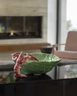 Image 2 of 2: Bordallo Pinheiro Cabbage with Lobsters Salad Bowl 