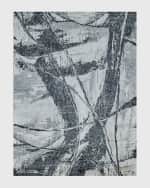 Image 1 of 8: Exquisite Rugs Floor Art Hand-Knotted Dark Gray Rug, 10' x 14'