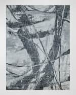 Image 1 of 7: Exquisite Rugs Floor Art Hand-Knotted Dark Gray Rug, 6' x 9'