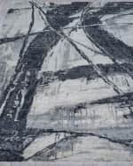 Image 2 of 7: Exquisite Rugs Floor Art Hand-Knotted Dark Gray Rug, 8' x 10'