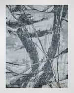 Image 1 of 7: Exquisite Rugs Floor Art Hand-Knotted Dark Gray Rug, 8' x 10'