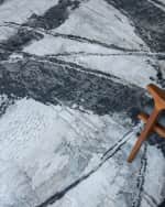Image 6 of 7: Exquisite Rugs Floor Art Hand-Knotted Dark Gray Rug, 9' x 12'