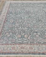 Image 2 of 7: Exquisite Rugs Heritage Power-Loomed Blue & Rust Rug, 8' x 10'