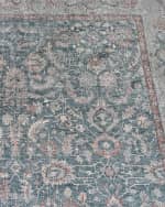 Image 5 of 7: Exquisite Rugs Heritage Power-Loomed Blue & Rust Rug, 8' x 10'