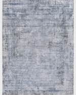 Image 1 of 7: Exquisite Rugs Intrigue Power-Loomed Blue & Gray Rug, 8' x 10'