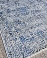 Image 3 of 8: Exquisite Rugs Intrigue Power-Loomed Blue & Gray Rug, 9' x 12'