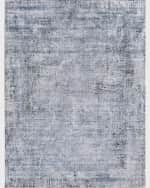 Image 1 of 8: Exquisite Rugs Intrigue Power-Loomed Blue & Gray Rug, 9' x 12'