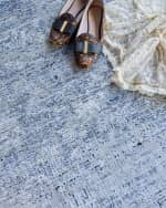 Image 7 of 8: Exquisite Rugs Intrigue Power-Loomed Blue & Gray Rug, 9' x 12'