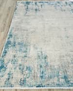Image 2 of 8: Exquisite Rugs Mercuri Power-Loomed Blue & Silver Rug, 9' x 12'