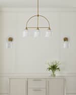 Image 4 of 4: Neiman Marcus Traditional Glass Sconce 