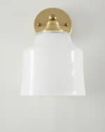 Image 1 of 4: Neiman Marcus Traditional Glass Sconce 