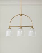 Image 1 of 4: Neiman Marcus Three-Light Chandelier