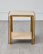 Image 3 of 5: Global Views Kraft Side Table