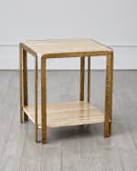 Image 1 of 5: Global Views Kraft Side Table