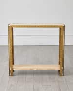 Image 3 of 5: Global Views Kraft Console Table