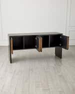 Image 3 of 5: Global Views Horn Inlay Console Table