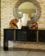 Image 5 of 5: Global Views Horn Inlay Console Table