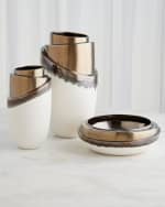 Image 2 of 2: Global Views Slant Stack Large Vase - 16"