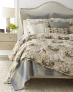 Image 3 of 3: 25 Mackenzie Lane Low Country Birds Watercolor Coverlet, KING