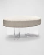 Image 2 of 6: Interlude Home Nova Classic Ottoman