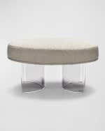 Image 3 of 6: Interlude Home Nova Classic Ottoman