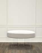 Image 1 of 6: Interlude Home Nova Classic Ottoman