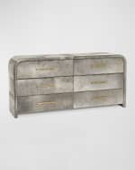 Image 2 of 5: Interlude Home Boden Hair on Hide 6-Drawer Chest