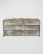 Image 3 of 5: Interlude Home Boden Hair on Hide 6-Drawer Chest