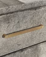 Image 4 of 5: Interlude Home Boden Hair on Hide 6-Drawer Chest