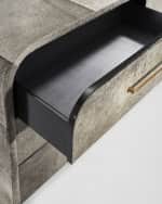 Image 5 of 5: Interlude Home Boden Hair on Hide 6-Drawer Chest
