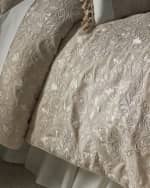 Image 1 of 4: Austin Horn Collection Tulip Embroidered 3-Piece Comforter, King
