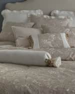 Image 4 of 4: Austin Horn Collection Tulip Embroidered 3-Piece Comforter, King