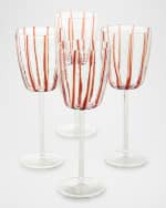 Image 3 of 4: Vietri Nuovo Stripe Wine Glass