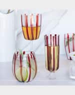 Image 4 of 4: Vietri Nuovo Stripe Wine Glass