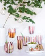 Image 2 of 2: Vietri Nuovo Stripe Champagne Glass