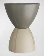 Image 1 of 4: Arteriors Yunjae Leather Accent Table